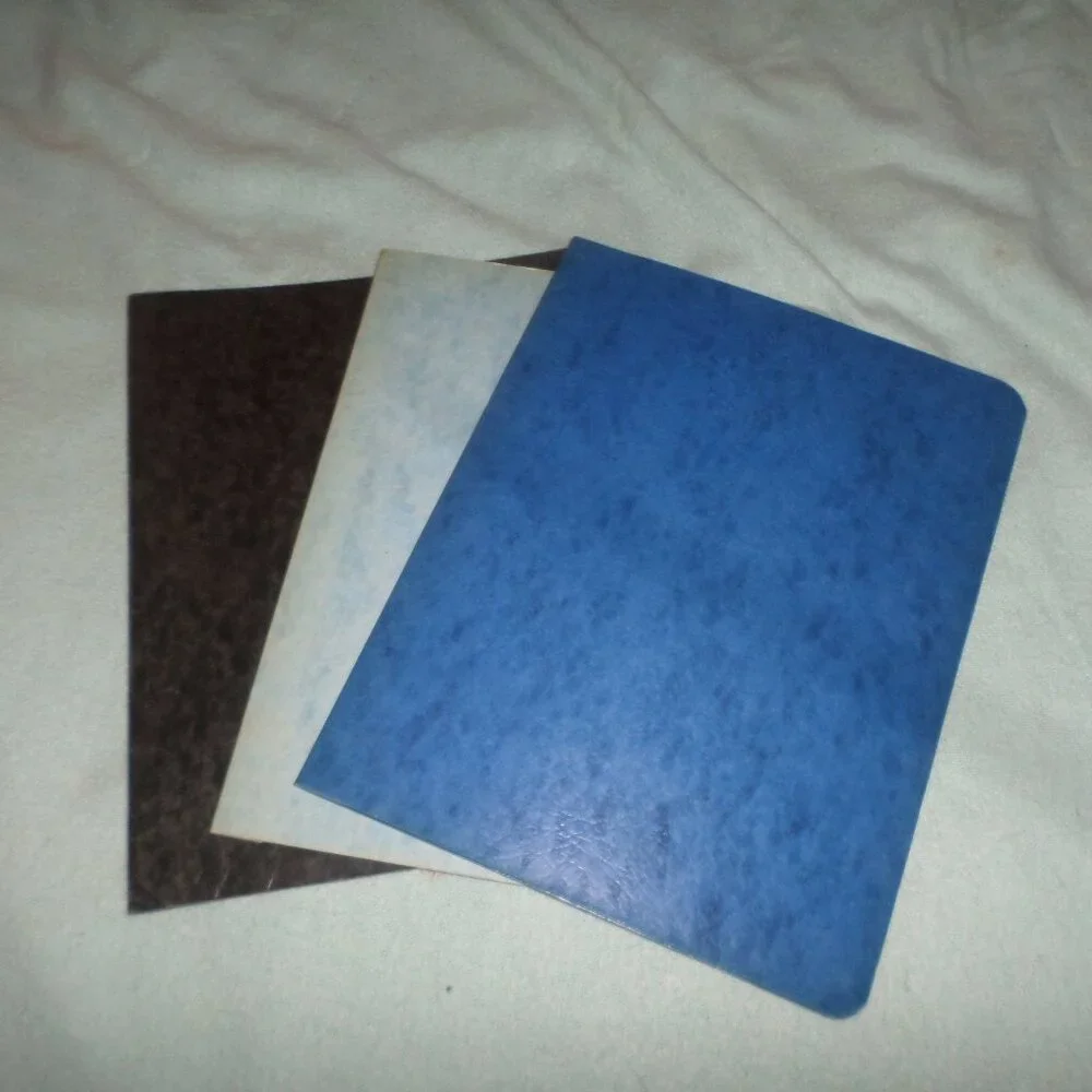3 Presentation Folders - hardboard covers - each holds up to 3
